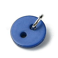 Resin Flat Round 2-Hole Buttons Pendants&nbsp;PALLOY-JF03384