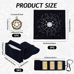 1Pc Double-Sided Velvet Tarot Cards Storage Bags&nbsp;TP-CN0001-27B