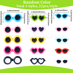 66Pcs 3 Styles Opaque Resin Cabochons&nbsp;CRES-SP0001-23