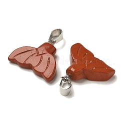 Natural Red Jasper Pendants&nbsp;G-Z067-01P-10