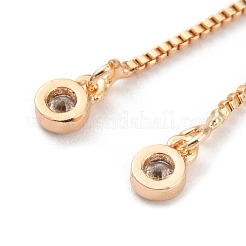 Rack Plating Brass Box Chain Link Bracelet Making&nbsp;KK-A183-03G