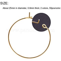 Brass Wine Glass Charm Rings/Hoop Earrings&nbsp;KK-PH0001-08