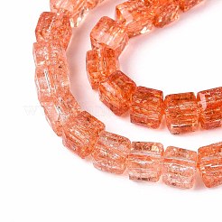 Crackle Transparent Glass Beads Strands&nbsp;GLAA-N062-6mm-10