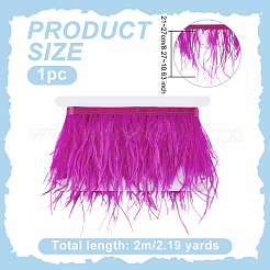 2M Fashion Ostrich Feather Trimming&nbsp;DIY-OC0013-52D