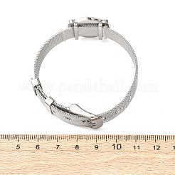 304 Stainless Steel Watch Band Chain Bracelets for Women Men&nbsp;BJEW-P386-09P-M