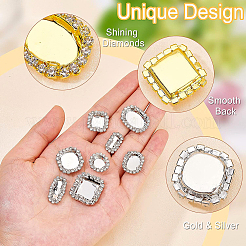 32Pcs 16 Styles Brass Cabochon Settings&nbsp;KK-BC0008-28