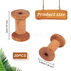 Wooden Empty Spools for Wire&nbsp;TOOL-WH0125-86