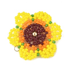 Glass Seed Bead Pendants&nbsp;PALLOY-MZ01390