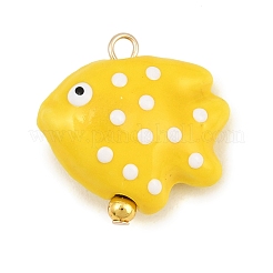 Handmade Porcelain with Brass Pendants&nbsp;PR-CBA6379-01G