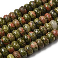 Natural Unakite Beads Strands&nbsp;G-A280-A20-03