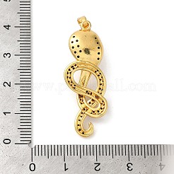 Rack Plating Brass Micro Pave Cubic Zirconia Pendants&nbsp;KK-U022-01A-02