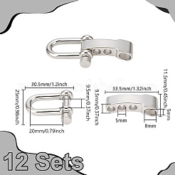 12 Sets Alloy Shackle Clasps&nbsp;FIND-UN0010-30