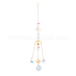 Hanging Crystal Aurora Wind Chimes&nbsp;HJEW-Z003-18