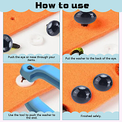 Mini Black Glass Safety Eyes Kits&nbsp;DOLL-HY0001-03