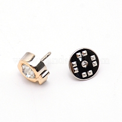 Iron with Acrylic Rhinestone Button Pins for Jeans&nbsp;BUTT-WH0017-11