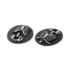 Halloween Cameos Opaque Resin Cabochons&nbsp;RESI-C017-01A