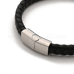 Braided Microfiber Leather Cord Bracelets&nbsp;BJEW-P328-07B-P