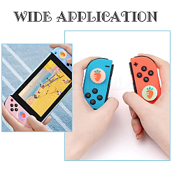 4Pcs 4 Colors Silicone Replacement Thumb Grip Caps&nbsp;AJEW-GF0009-67B