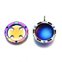Rack Plating Alloy Diffuser Locket Pendants&nbsp;PALLOY-S119-110