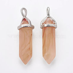 Glass Pointed Pendants&nbsp;G-E364-A02