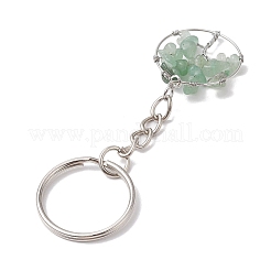 Natural Gemstone Tree of Life Keychains&nbsp;KEYC-JKC00755
