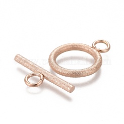 Ion Plating(IP) 304 Stainless Steel Toggle Clasps&nbsp;STAS-P248-03RG