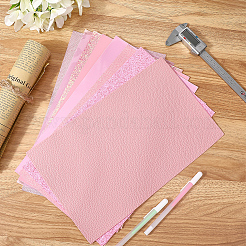 8Pcs Rectangle Imitation Leather Fabric&nbsp;FIND-WH20020-24A
