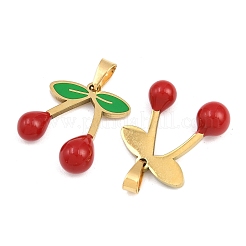 304 Stainless Steel Enamel Pendants&nbsp;STAS-Z166-23C-G