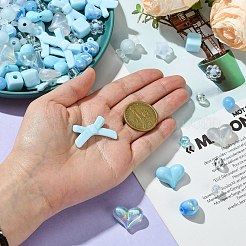 180pcs Transparent & Opaque Acrylic Beads&nbsp;TACR-CJ0001-67