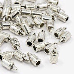 Tibetan Style Alloy Cord Ends&nbsp;TIBEP-LF9369YKG-AS-LF