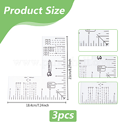 Acrylic Rulers&nbsp;DIY-WH0622-106
