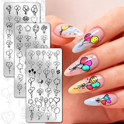 Stainless Steel DIY Nail Art Templates&nbsp;MRMJ-WH0092-274