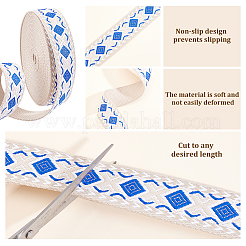 10Yards Vintage Jacquard Polyester Ribbon&nbsp;OCOR-ME0001-79A