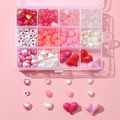 376Pcs 12 Style Transparent & Opaque & Imitation Jelly Acrylic & ABS Plastic Imitation Pearl Beads&nbsp;DIY-FS0003-34