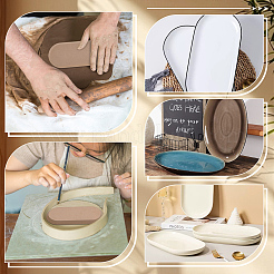 6Pcs 6 Styles MDF Wood Boards&nbsp;DIY-PH0030-54