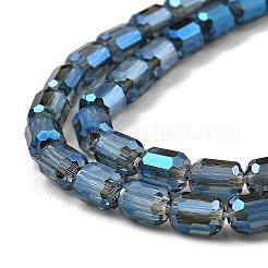 Electroplate Transparent Glass Beads Strands&nbsp;GLAA-C029-02A
