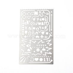 304 Stainless Steel Painting Stencils&nbsp;DIY-WH0246-20