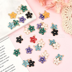 30Pcs Alloy Enamel Pendants&nbsp;ENAM-YW0005-92