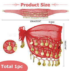 Polyester Tassel Fringe Trimming&nbsp;AJEW-WH0651-70C