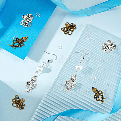 120Pcs 4 Style Tibetan Style Alloy Pendants&nbsp;FIND-DC0003-99