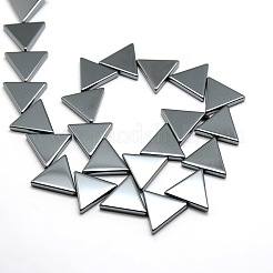 Non-magnetic Synthetic Hematite Triangle Beads Strands&nbsp;G-F161-43