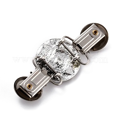 Vintage Alloy with Rhinestone Cardigan Clips&nbsp;JEWB-B002-09AS
