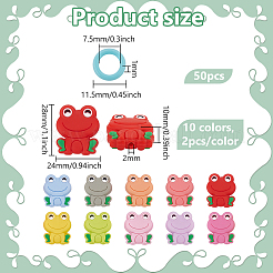 Frog Silicone Knitting Needle Point Protectors&nbsp;AJEW-BC0006-95