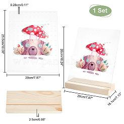 Transparent Acrylic Earring Displays&nbsp;NDIS-WH0015-01B