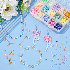 15 Colors Glass Seed Beads&nbsp;SEED-PH0012-08