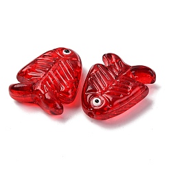 Transparent Glass Enamel Beads&nbsp;LAMP-U004-06-04