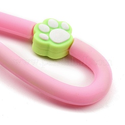 Cat Paw Print PVC Rope Keychains&nbsp;KEYC-B015-03LG-02