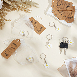 48Pcs Iron Plastic Keychains&nbsp;HJEW-DR0001-13