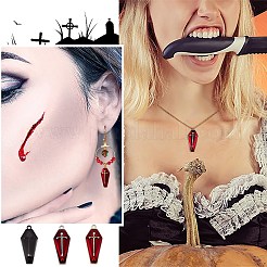 30Pcs 3 Colors Halloween Theme Alloy Enamel Pendants&nbsp;ENAM-SZ0002-71