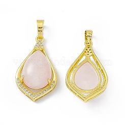 Natural Rose Quartz Pendants&nbsp;G-H283-04C